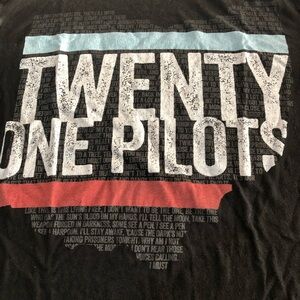 Twenty One Pilots Graphic Band T-Shirt Map of Ohio Design Rare Unisex